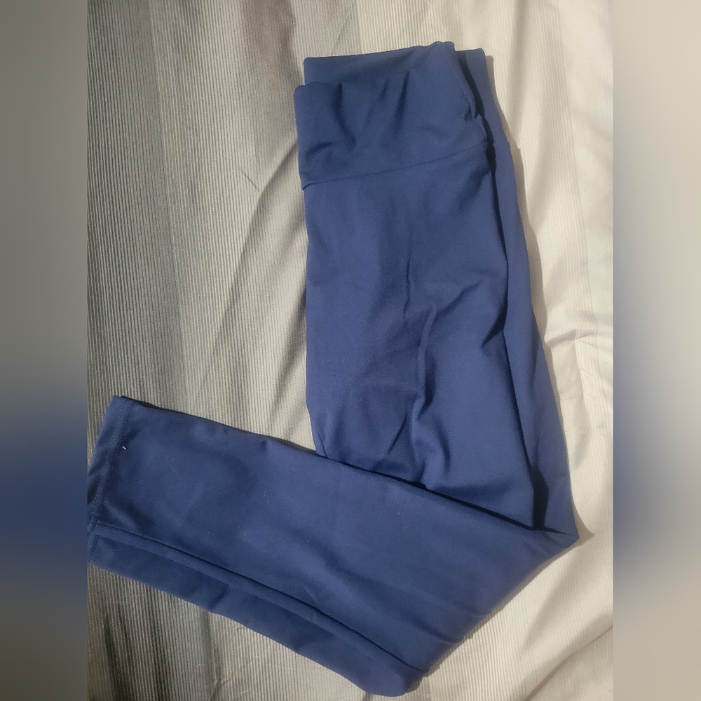 Butter soft blue leggings
